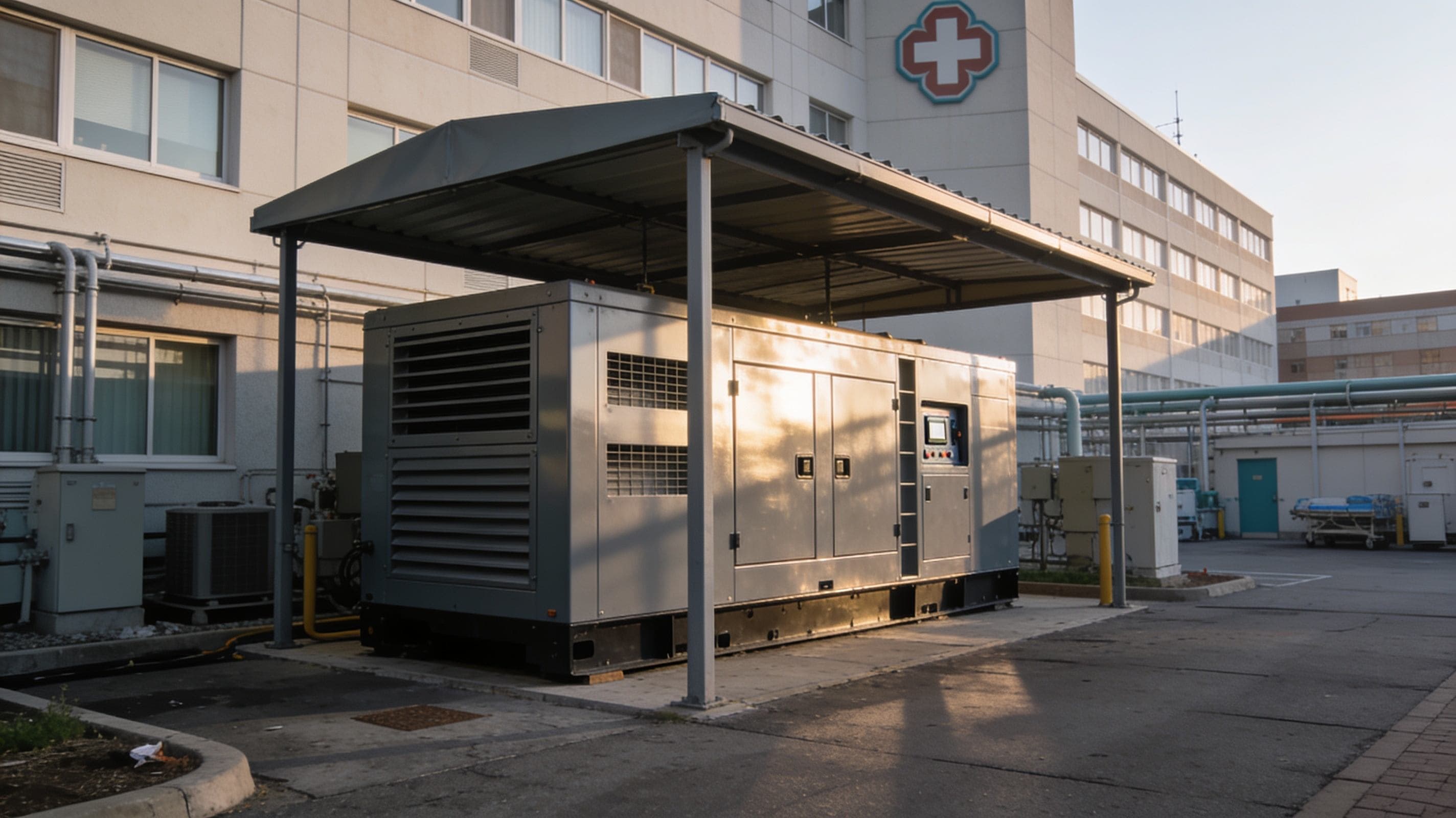 Groupe de secours pour hôpital : démarrage en 10 secondes, ATS et redondance