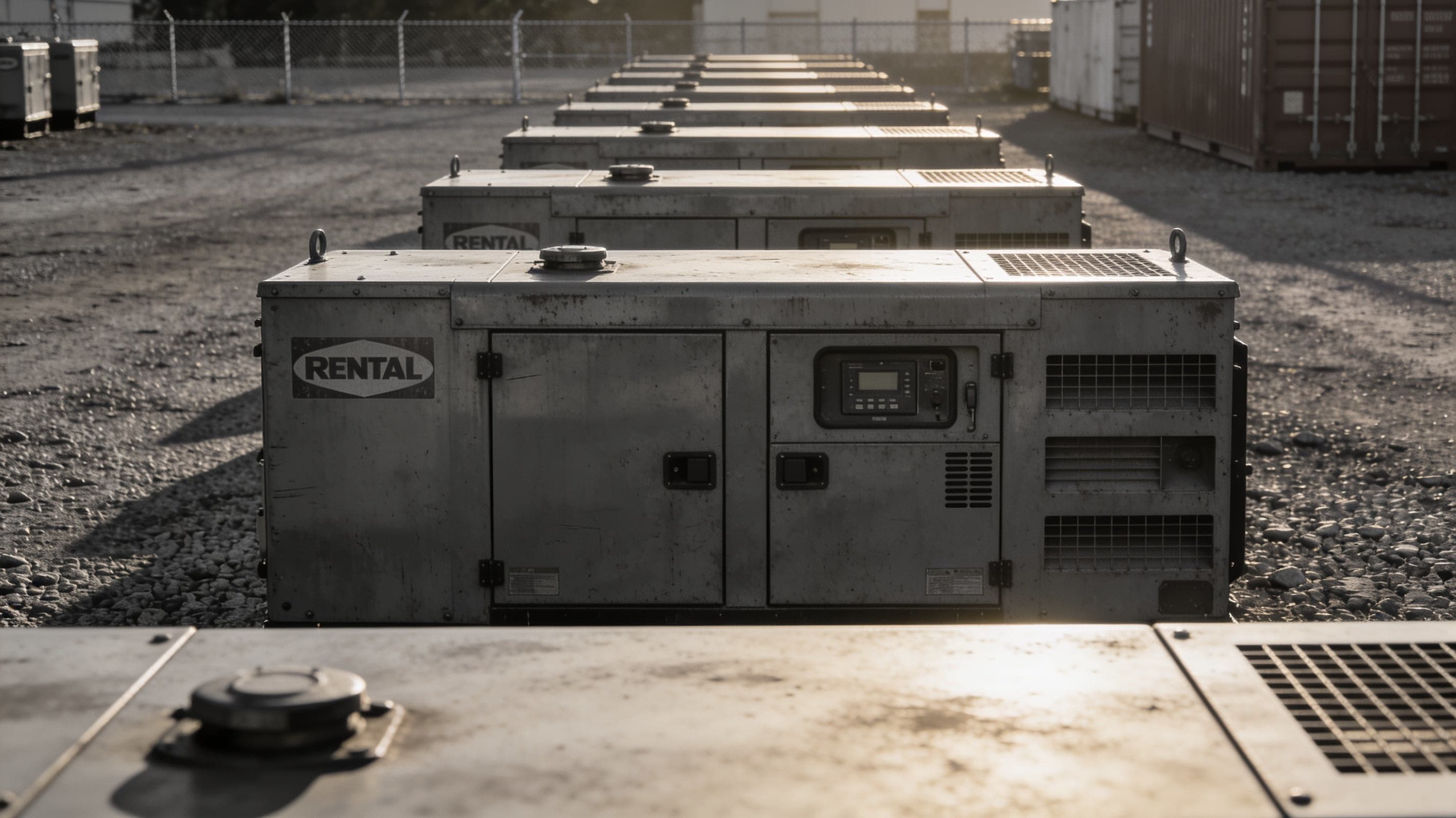 Spécifier des groupes diesel pour un parc de location : portabilité, télémétrie et rotation
